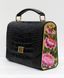 Leather Hand-Painted Peony Bag
