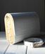 White Leather Clutch Bag with Wooden Sides and Cold Porcelain Roses WHITE ROSES